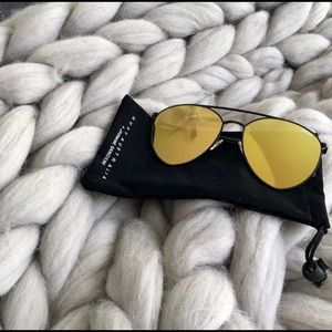 Quay gold and black sunglasses